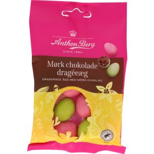 Chokoladeæg Mørk M.skal 80 G.