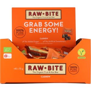 Rawbite Office Box Cashew, 45 x 15 g Øko