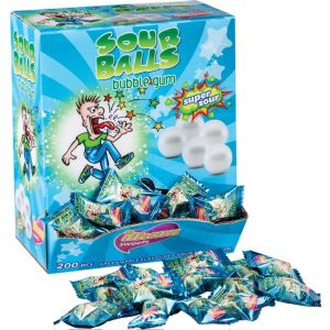 Sour Balls Bubblegum 200 stk