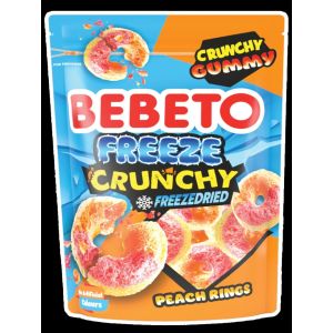Bebeto Fersken Freeze Crunchy 35 Gr.