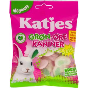 Katjes Grøn Øre Kaniner Sour 75 Gr.