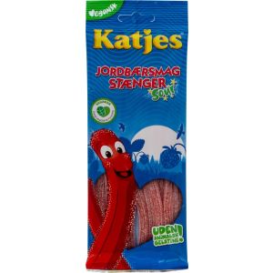 Katjes Sour Jordbær Stænger 75 Gr.