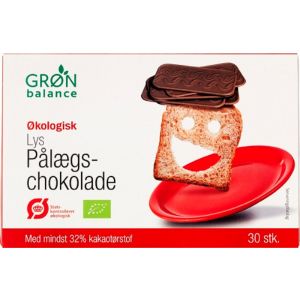 Pålægschokolade Lys 120Gr Øko