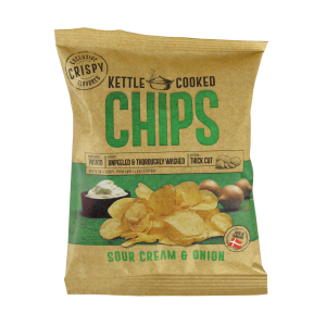 Kettle Cooked Chips Sour Cream & Onion 40 Gr.