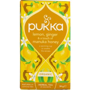 Pukka Lemon, Ginger & Manuka Honey Te 20 Br. Øko