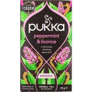 Pukka Peppermint & Licorice Te 20 Br. Øko