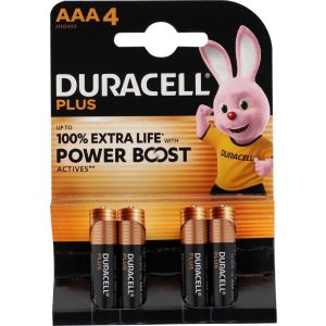 Duracell Plus Power AAA  4 pk